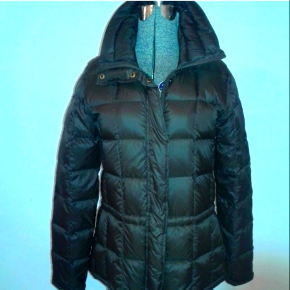 RALPH LAUREN polo Puffer Down Jacket Womens Size S/M Brown Snap Full Zip - Picture 1 of 8